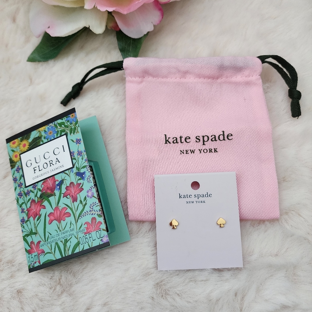 ❤️Rose gold New Kate Spade earrings  and Gucci sample